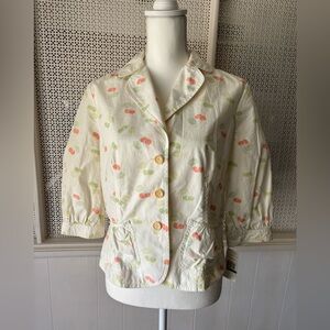 New Women’s Tommy Hilfiger Cherry Blazer Style Blouse